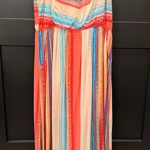 Colorful Striped Maxi Dress